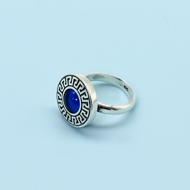 Title 3, Female Minority Design Sterling Silver Blue Eye...