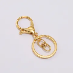 Character Lobster Clasp Key Ring Jewellery Accessories 30mm Alloy - Gold - View 1