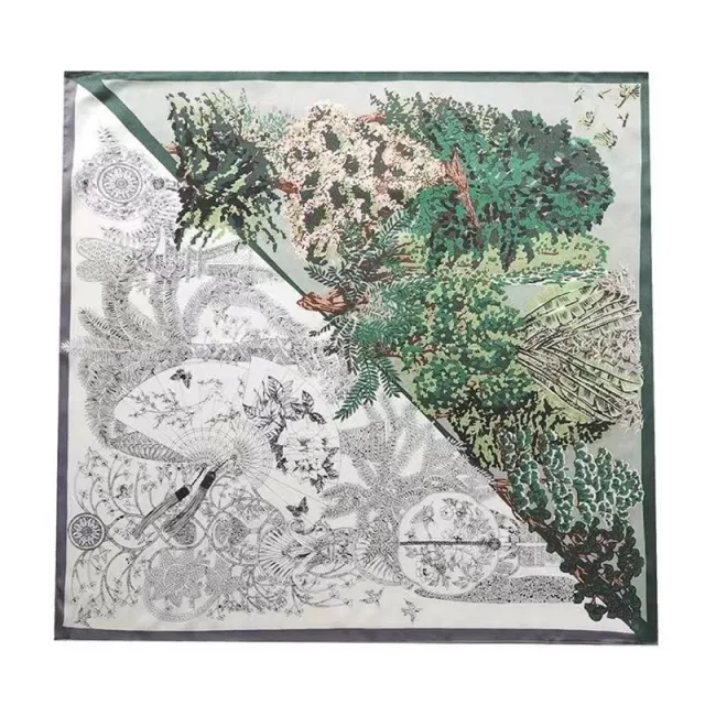 Women's Silk Scarf Strap Retro Tube Top Sun Protection Wizard Of Oz 70Cm Small Size - Shop at LoveMi