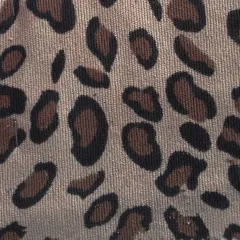 Leopard Print Fashion Women's A-line Skirt Shirt Coat Fashion Fabric - Camel - View 1