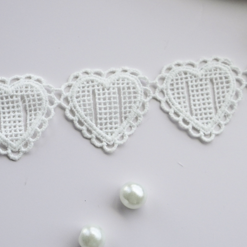 Title 2, Love Heart-shaped Lace Water Soluble Milk Silk ...