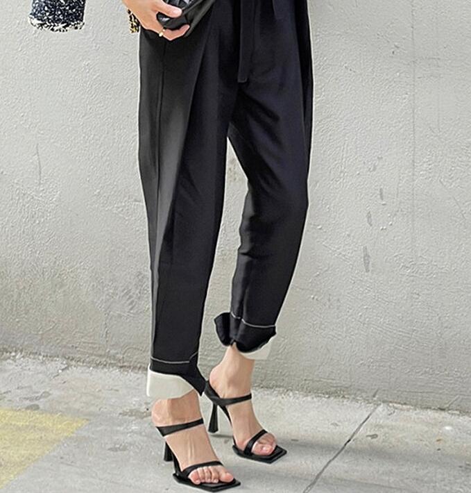 Fashion Women's Square Toe Chain Sandals