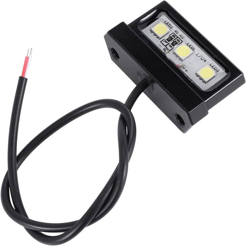 Aluminium Motorcycle Number Plate Holder With Adjustable Angle, LED Light — image 9