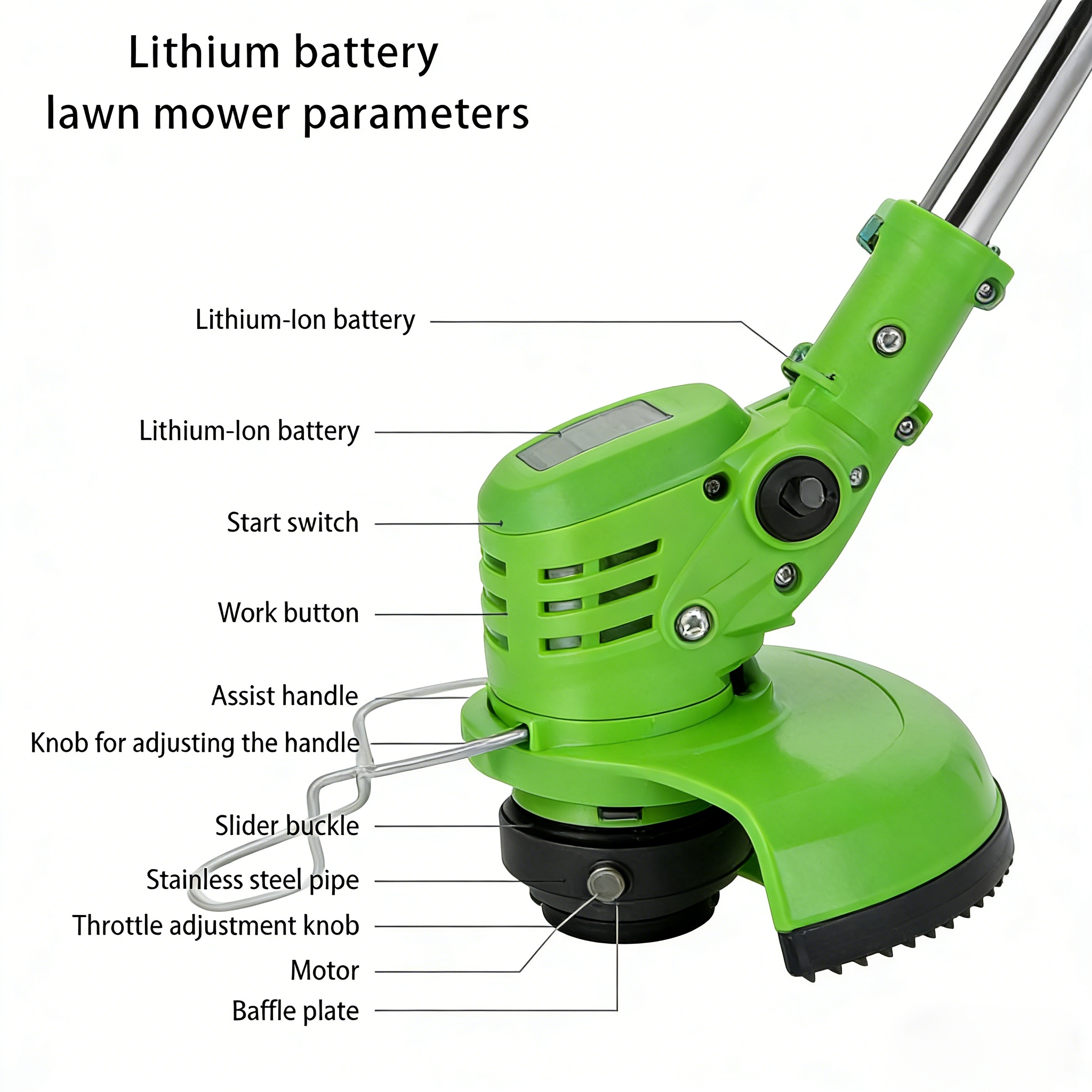 Portable Garden Mower Home Weeder Small Weed Whacker Lithium Battery Rechargeable Weed Whacker Multifunction Hoeing Mower