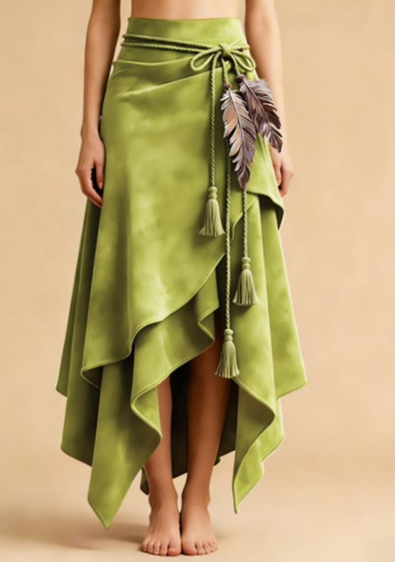 Irregular Ruffled Skirt
