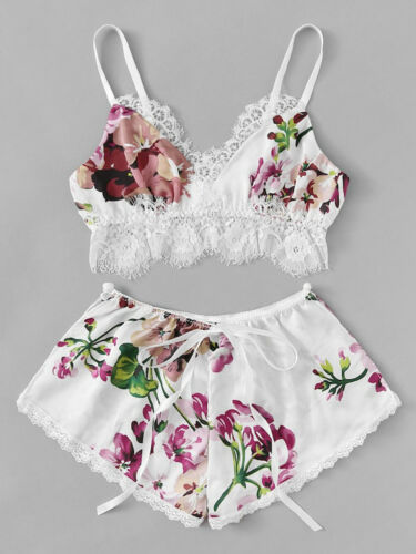 Title 3, Satin underwear bra shorts set