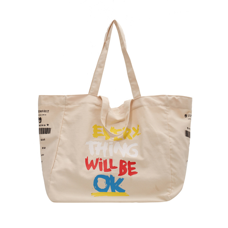 Fashionable Simple Large-capacity Casual Canvas Bag
