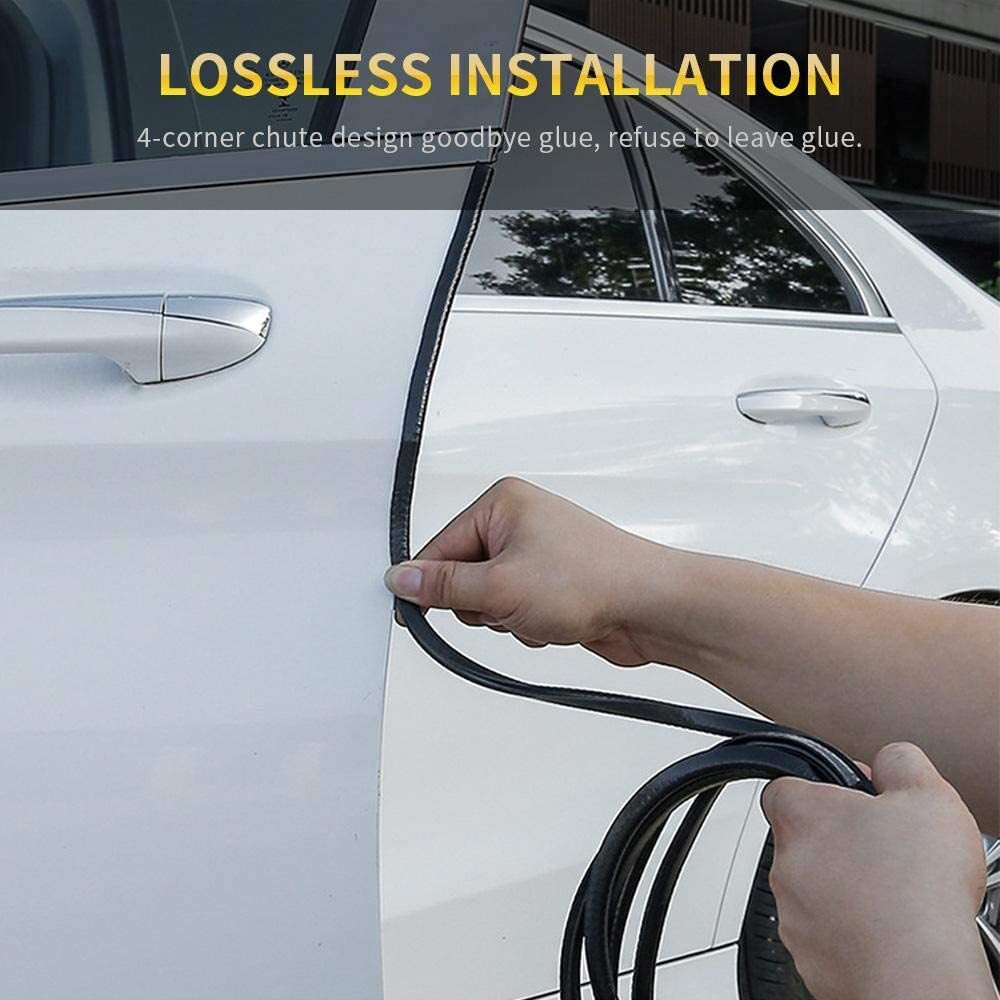 12M Car Door Boot Edge Protector Strip Trim U Shape Guard Seal Rubber Black — image 11