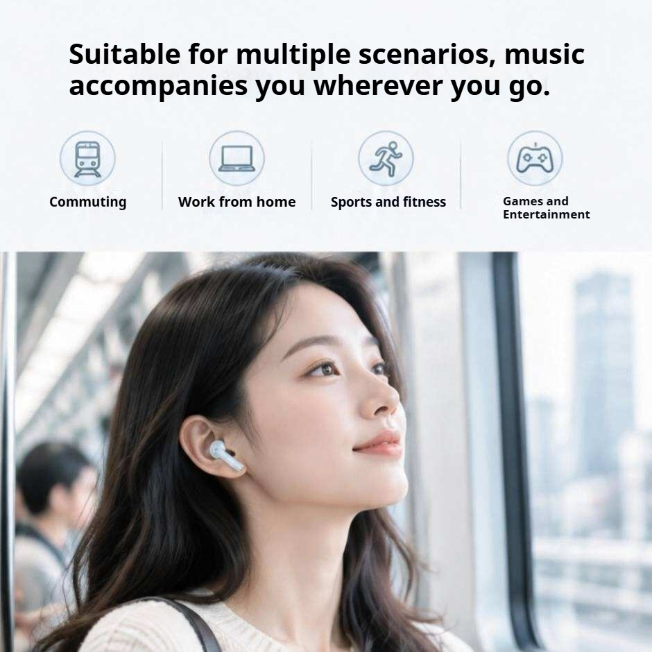 KP-221 Best-selling Wireless Bluetooth Earbuds Semi-in-ear Long Battery Life High-quality Audio Low Latency For Music Gaming Factory Direct In Stock