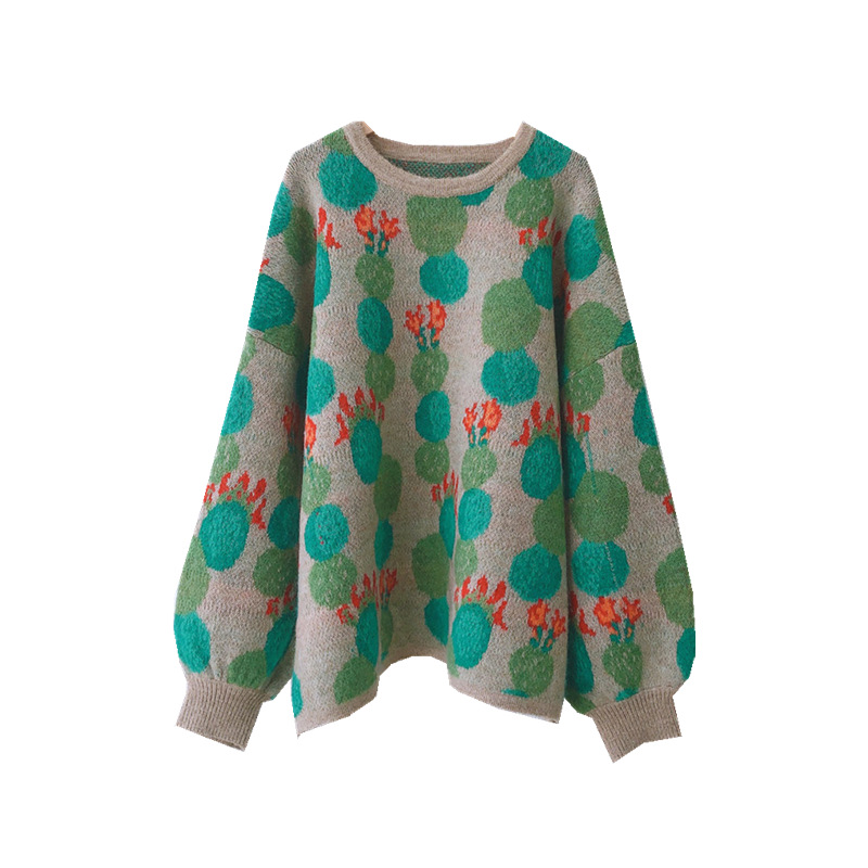 Korean Version Loose Soft Waxy Wool Sweater