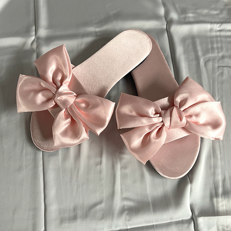 Bride Wedding Hand Gift Silk Joyful Red Bow Tie Shoes