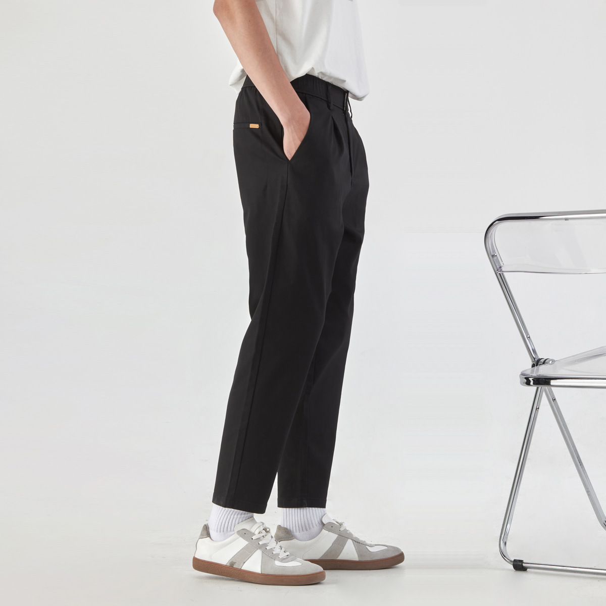 Title 5, Heren casual broek voor urban business, lichtge...