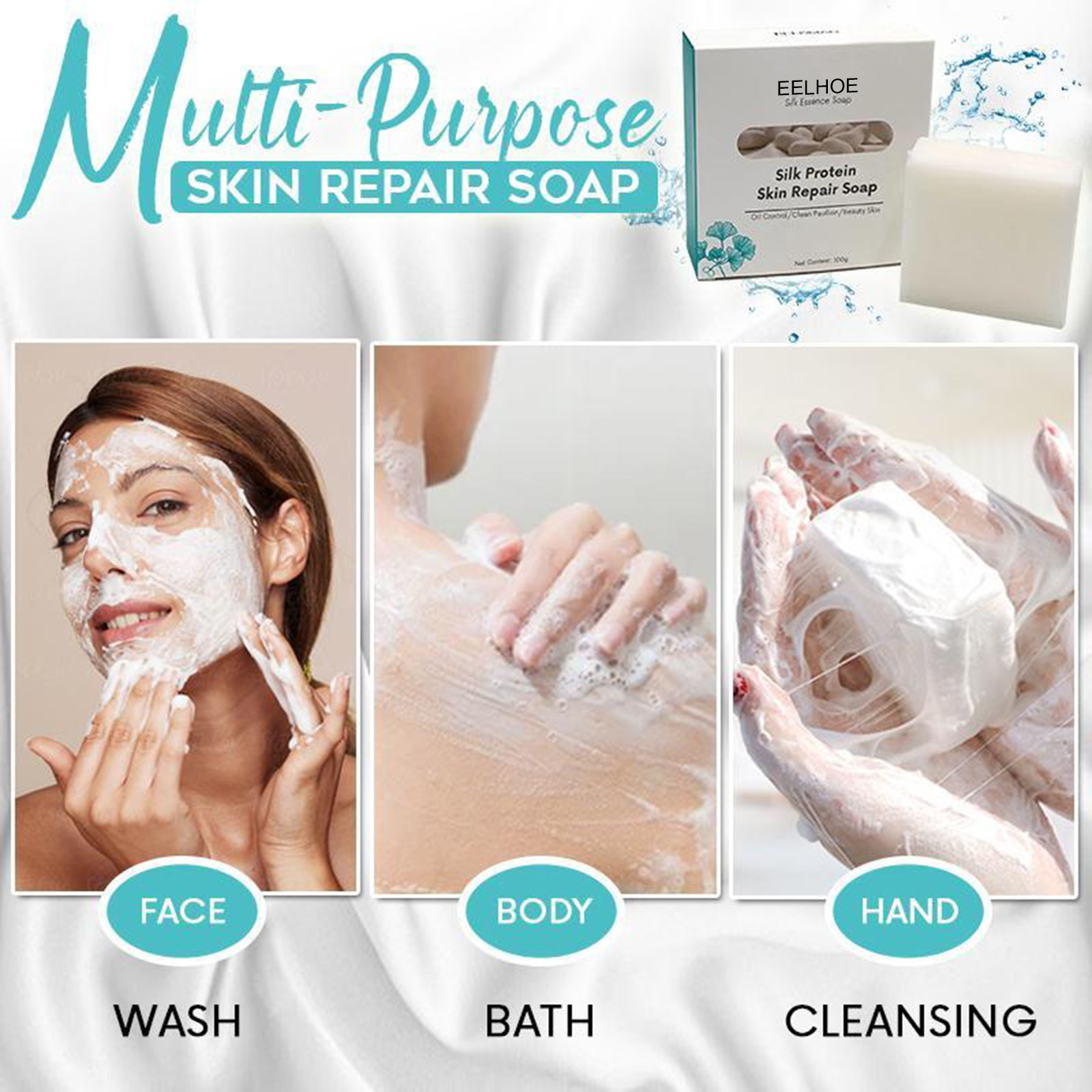 Savon au lait de chèvre — nettoyant visage, corps et mains 5