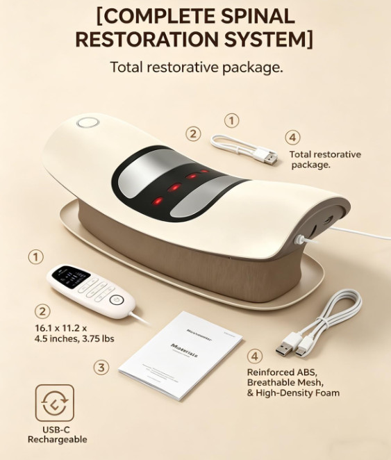 3 Heat Levels Vibration Massager Easy Relieves Lumbar Fatigue Multi-scene Safe — image 3