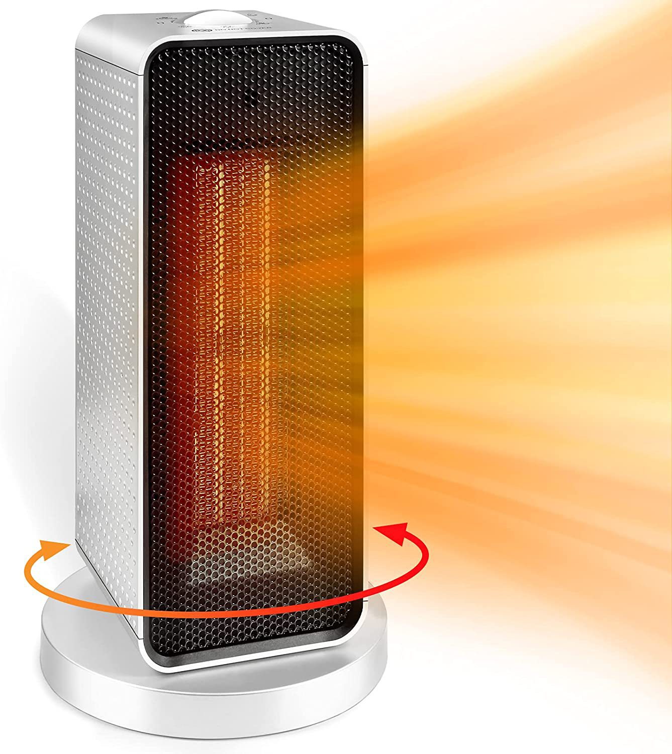 Radiateur Vertical Oscillant 1200 W — Chauffage à Bouton 1