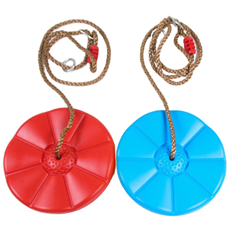 Kids Disc Swing Seat Hanging Indoor Outdoor Garden Rope Children Toys — image 4