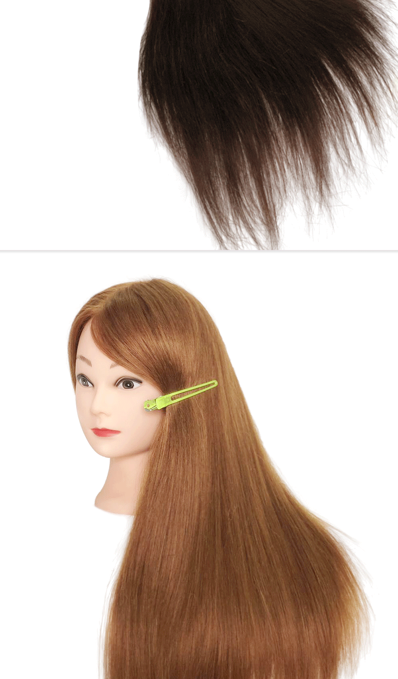 Real Hair Can Be Curled And Blown Dummy Head Model — foto 5
