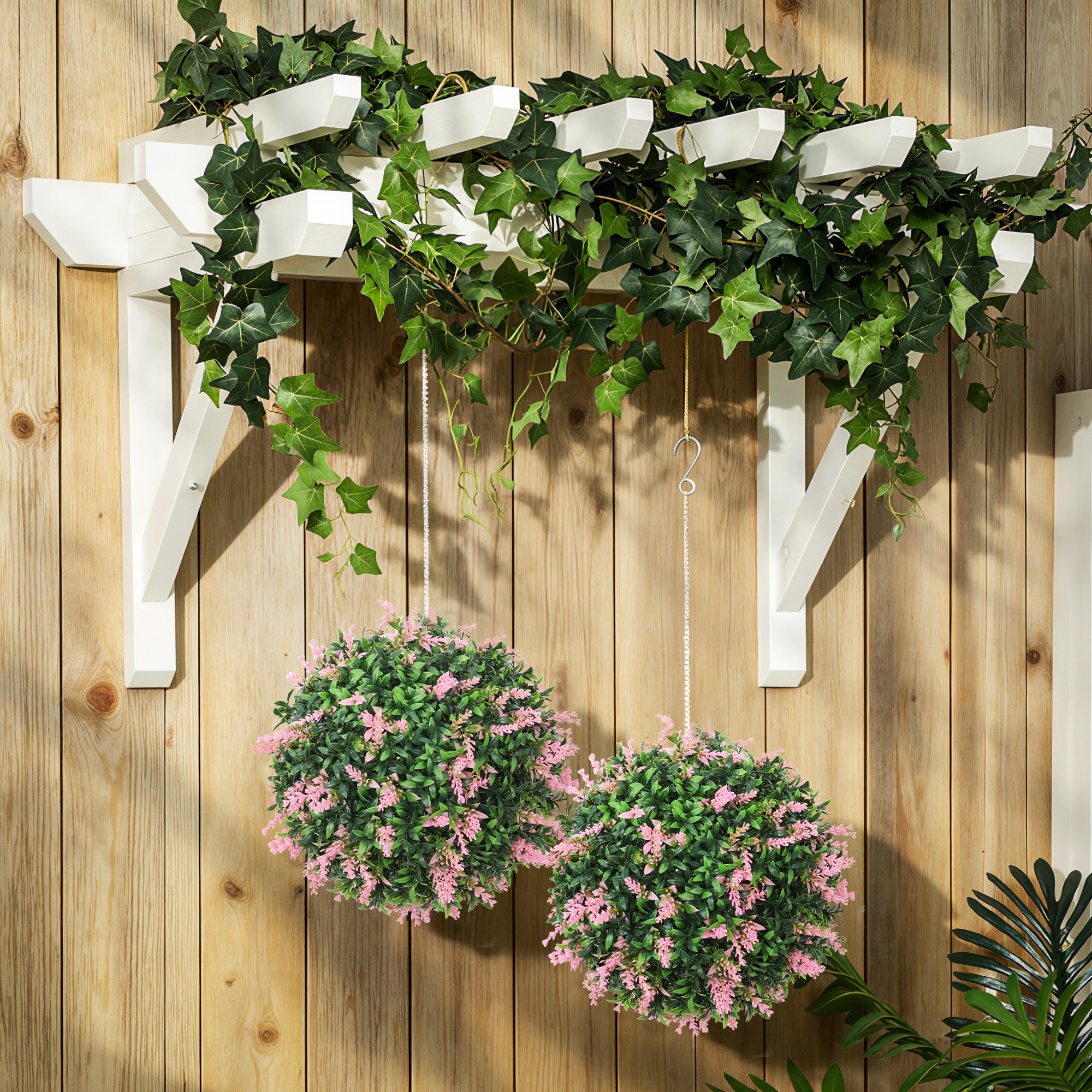 2 Lavender Flower Balls — image 4
