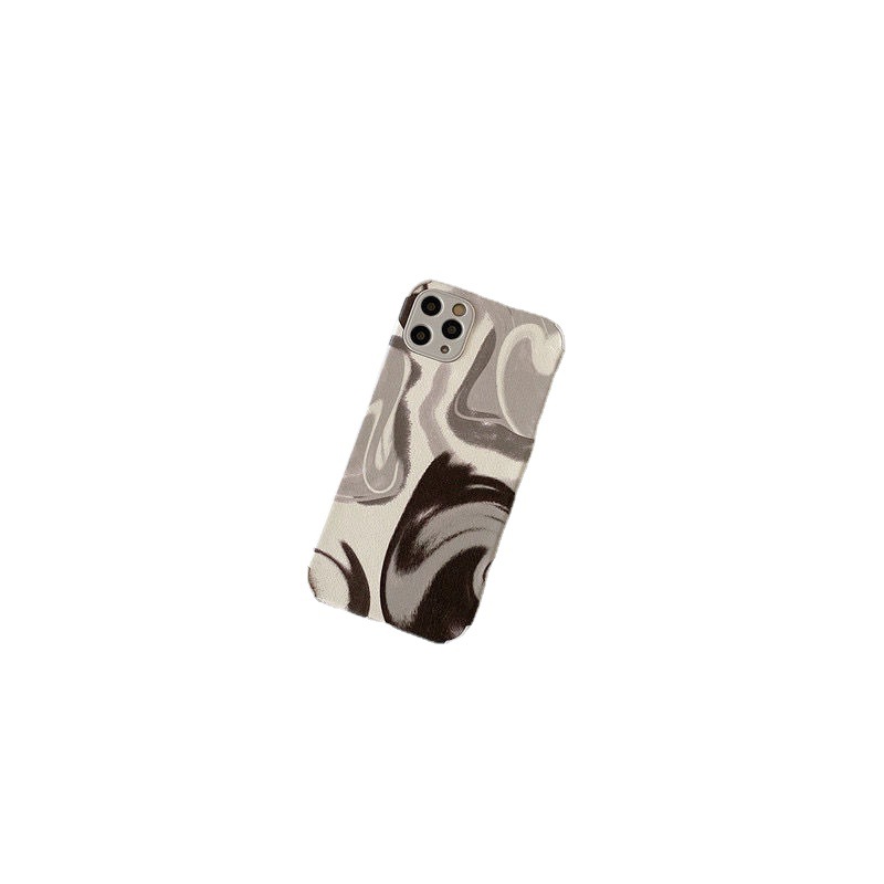 Cold Wind Black Grey Smudge Mobile Phone Case - Image 3