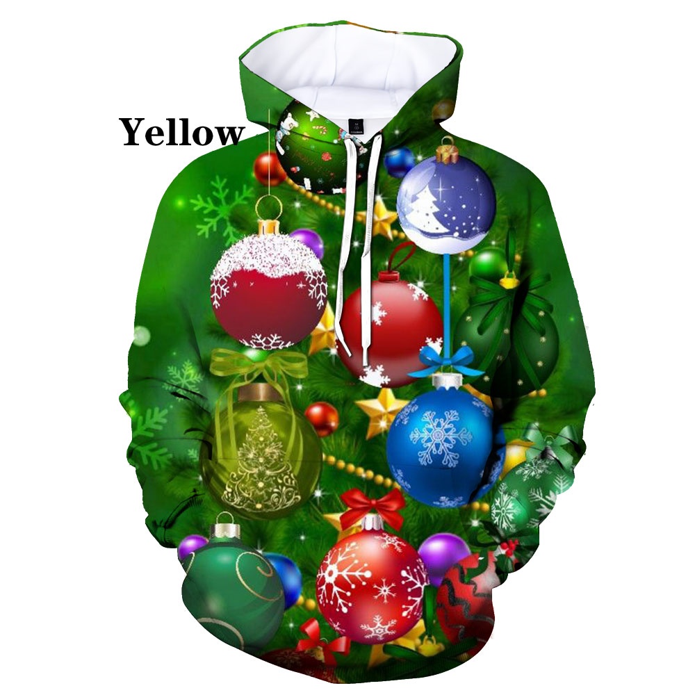 Title 7, Kerst 3D digitale print casual losvallend sweat...