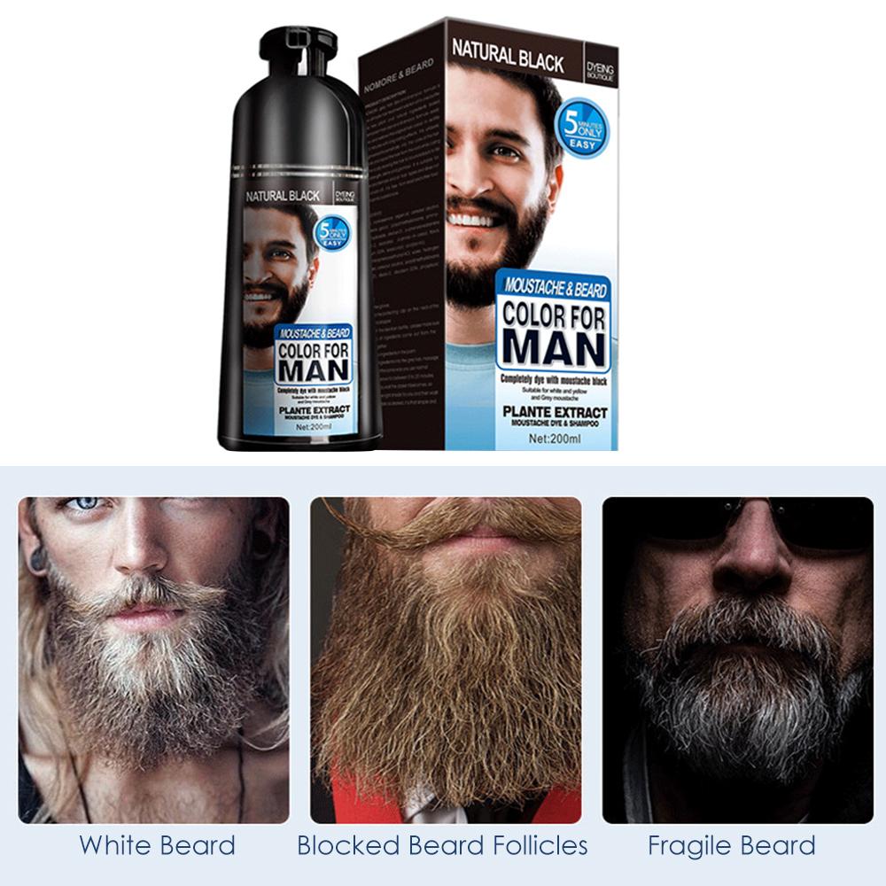 Beard Hair Color Shampoo For Men,Natural Permanent Beard DyeShampoo, Colors Hair In Minutes Long Lasting… image 6