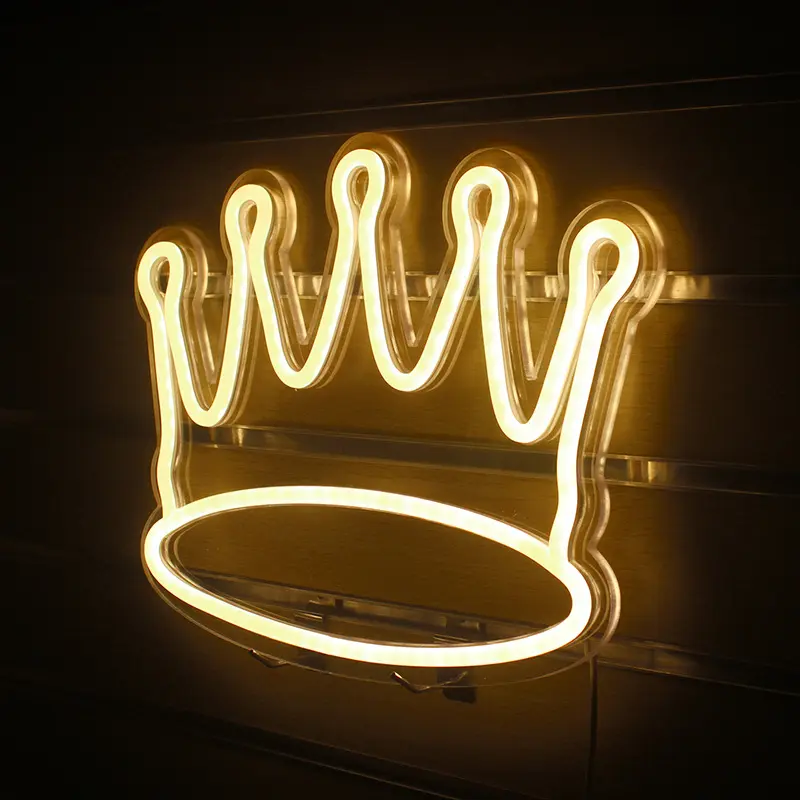 Internet Celebrity Atmosphere Luminous Crown Neon Light