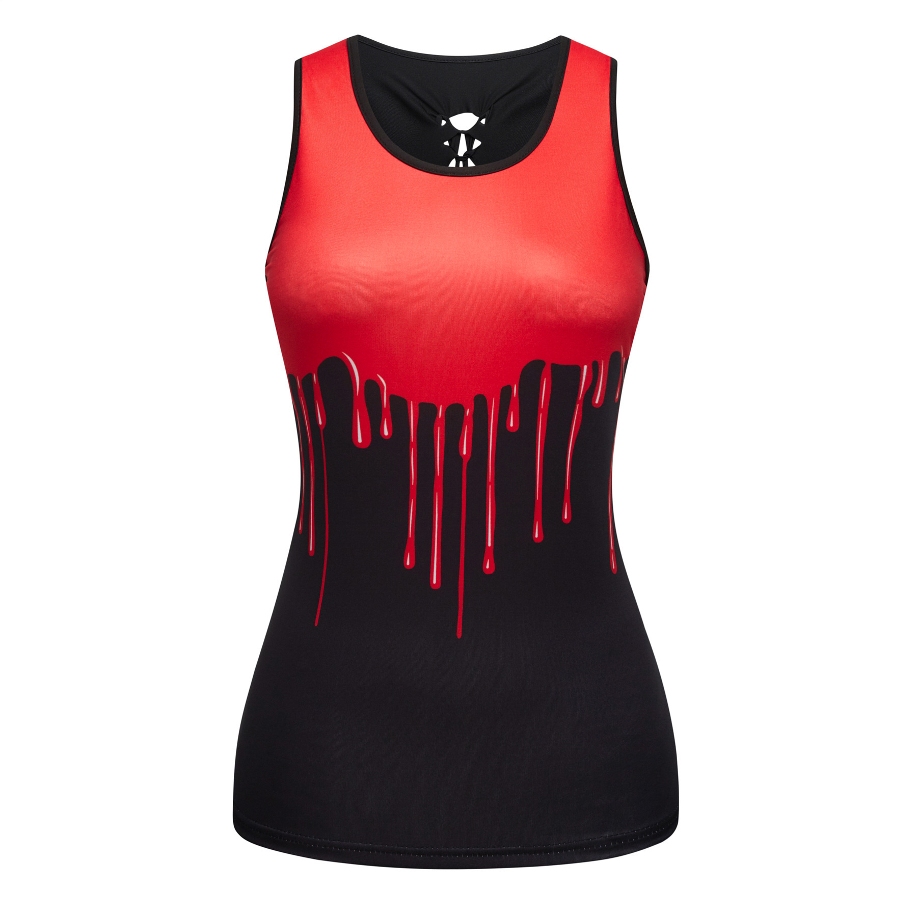 Title 4, Sleeveless Digital Print Sexy Slim T-shirt