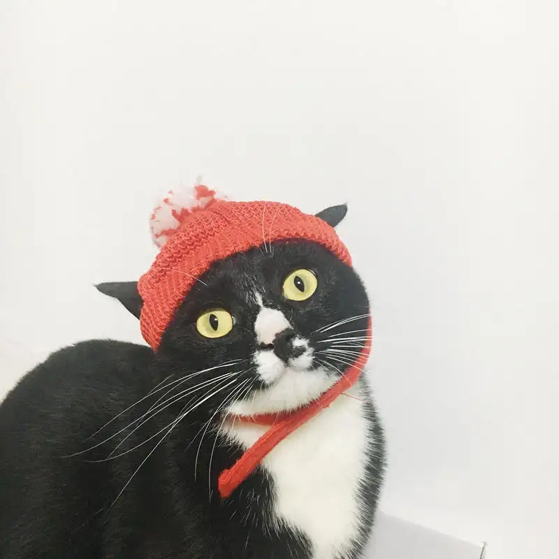 Red Festive Sweater Hat Christmas