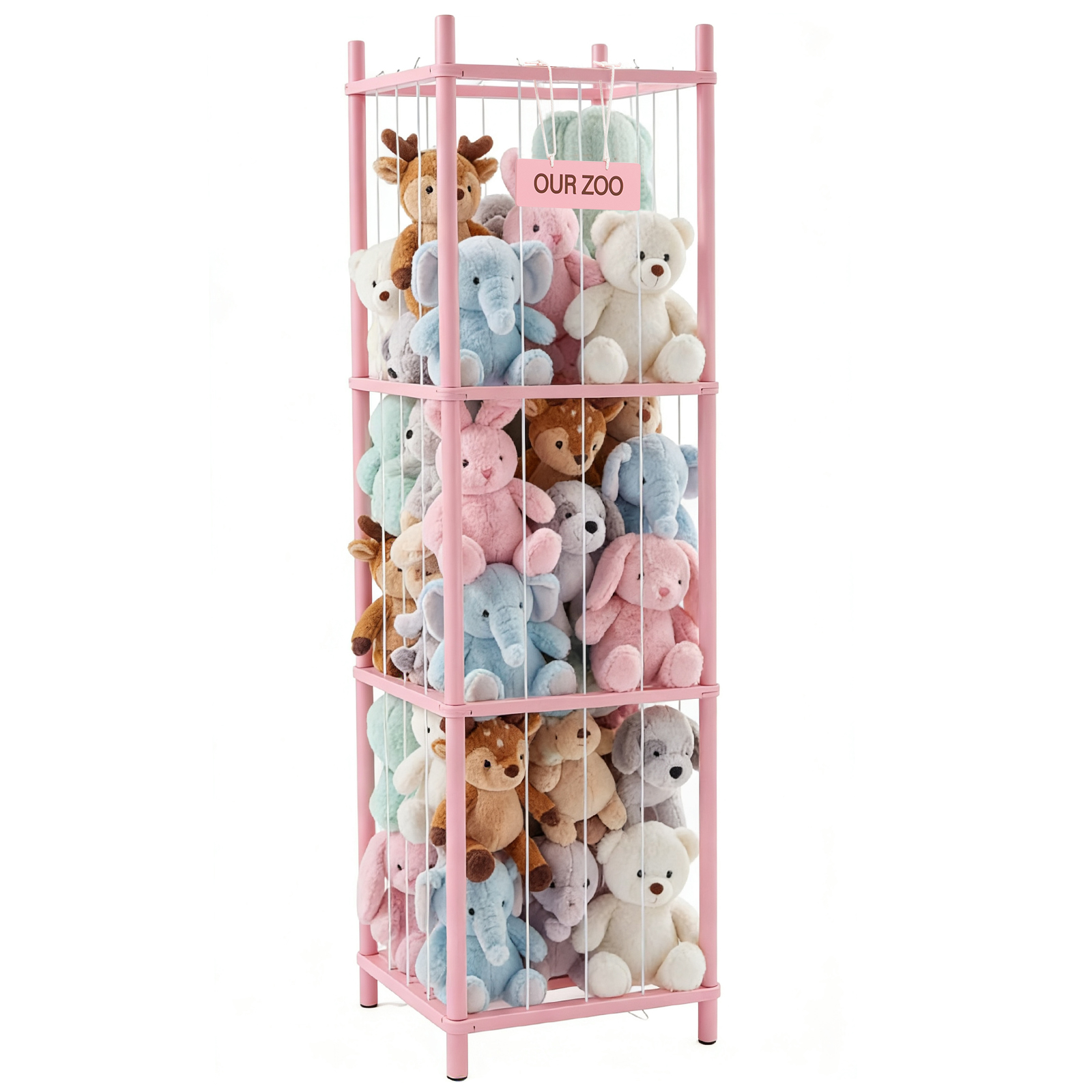 Wooden Toy Storage Rack, Suitable For Saving Space In Children's Rooms, Bedrooms, Baby Rooms And Children's Activity Rooms.