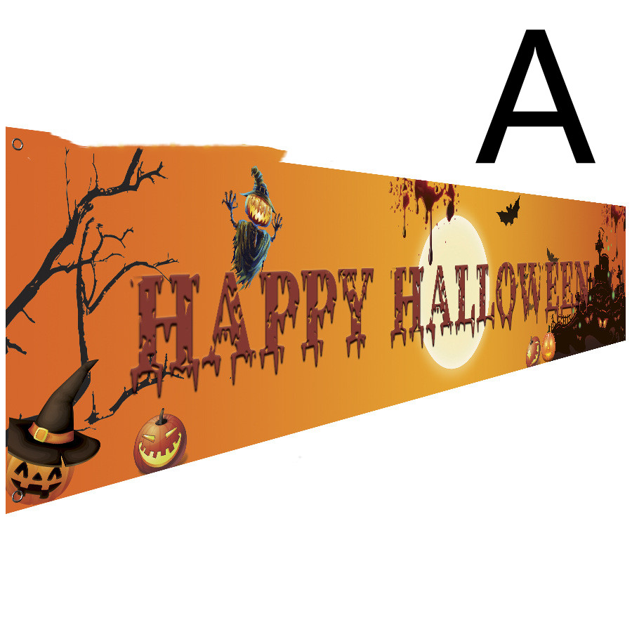 Halloween Theme Party Decoration Banner (A-250x48cm)