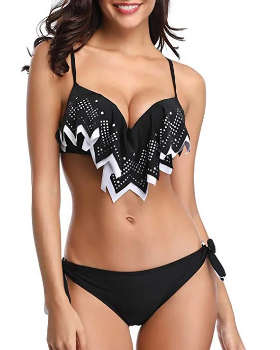 Swimsuit Goddess Fashion Hollow Out Foreign Style Black - Shop at LoveMi