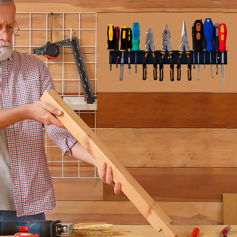 Screwdriver Holder Wall Mounted Pliers Organizer Garage Storage-Rack — image 7