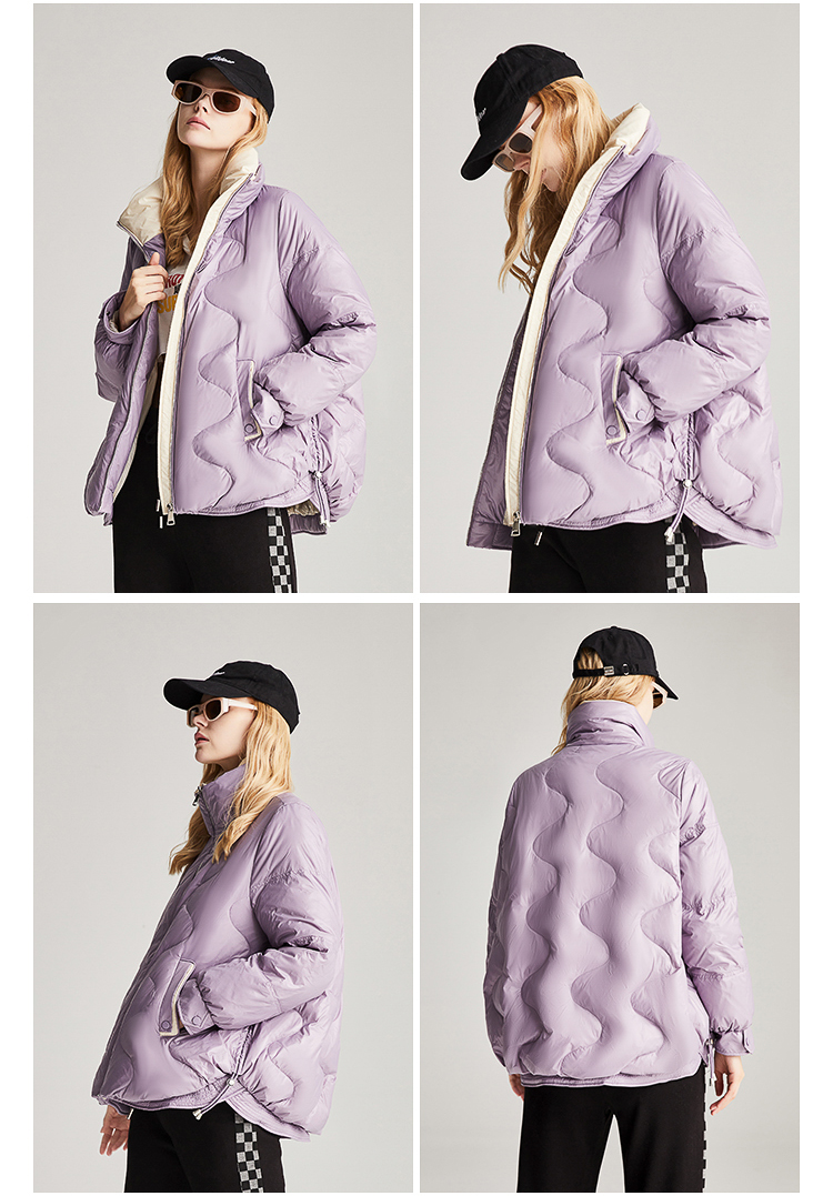 Women's Fashion Short Candy Color Down Jacket
