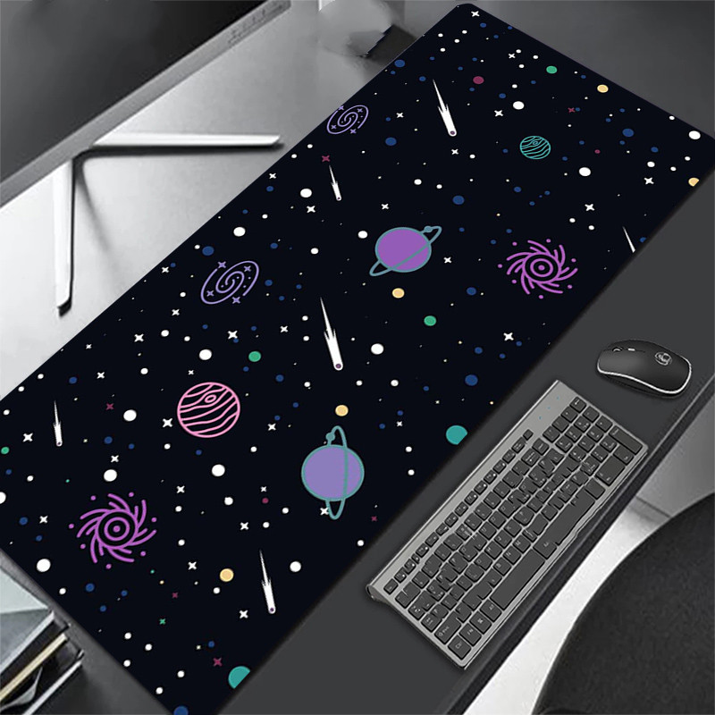 All Black Length Extra Long Mouse Pad Keyboard Desk Office Game Pad — foto 4