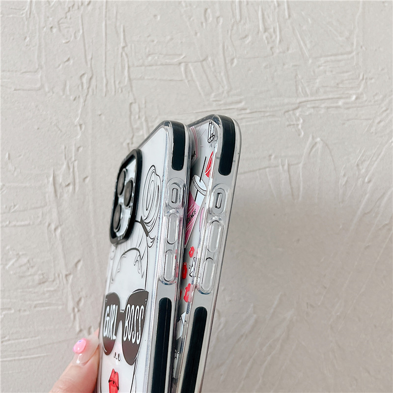 Art Coffee Girl Label Phone Case