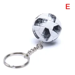 Simulation PU Mini Football Keychain Pendant - View 1
