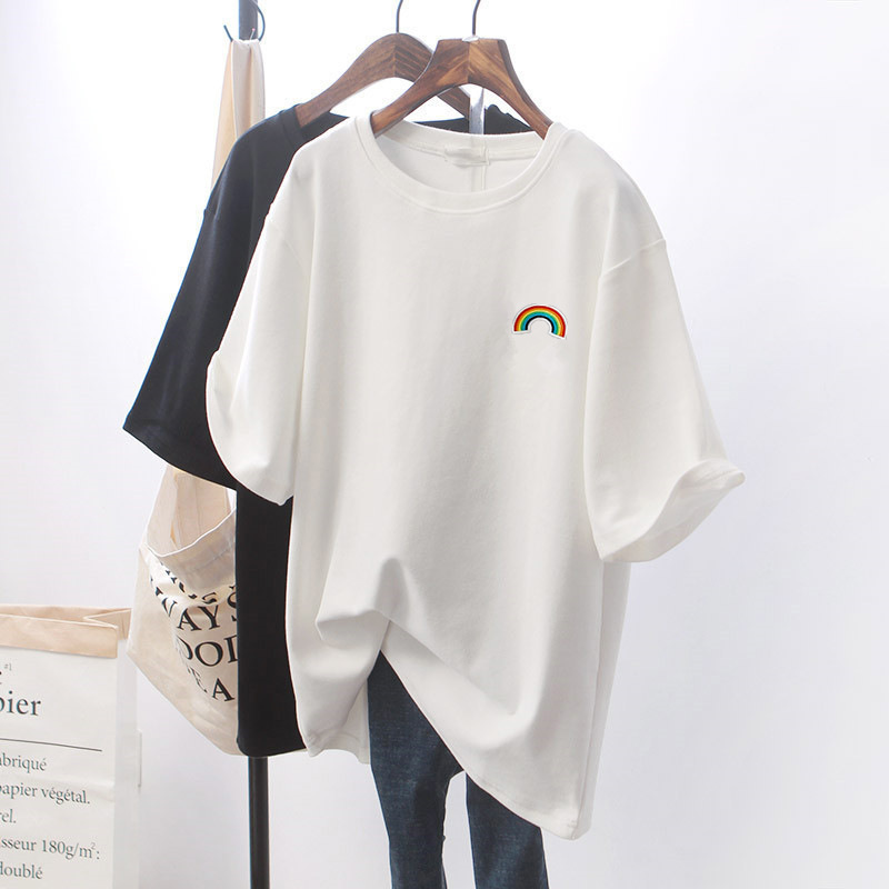 Title 9, Design Sense Niche Clothes Chic White Loose Sho...