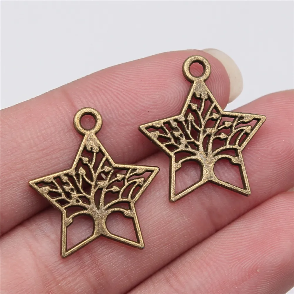 Diy Alloy Jewelry Accessories Vintage Silver Charm - Bronze