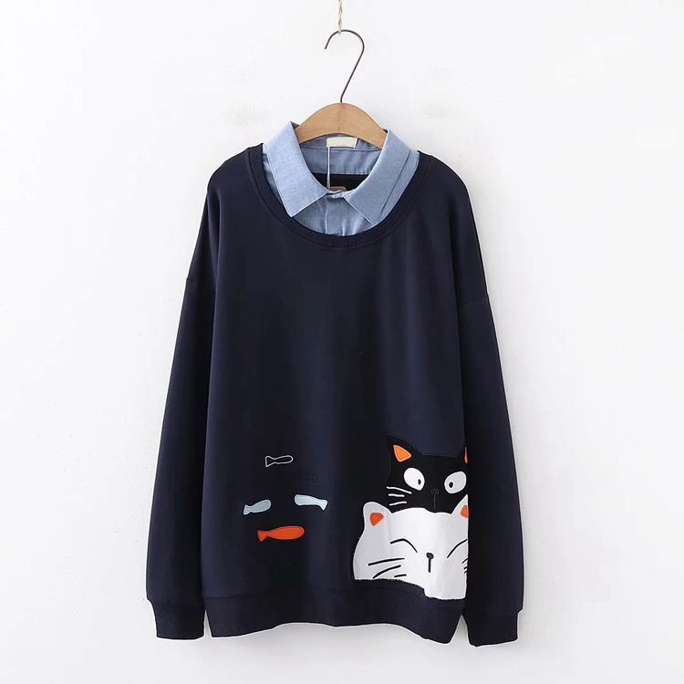 Title 7, Kindlicher Katzen-Langarmpullover