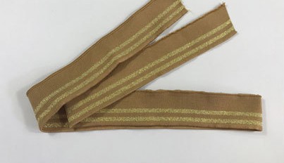 Khaki gold thread