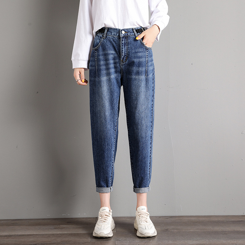 New Korean Style High Waist Loose Slim Harem Pants Trousers