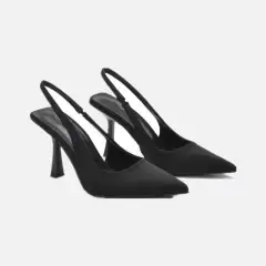 Thin Heel Pumps Women Wedding Party Shoes Ladies - Black - View 1
