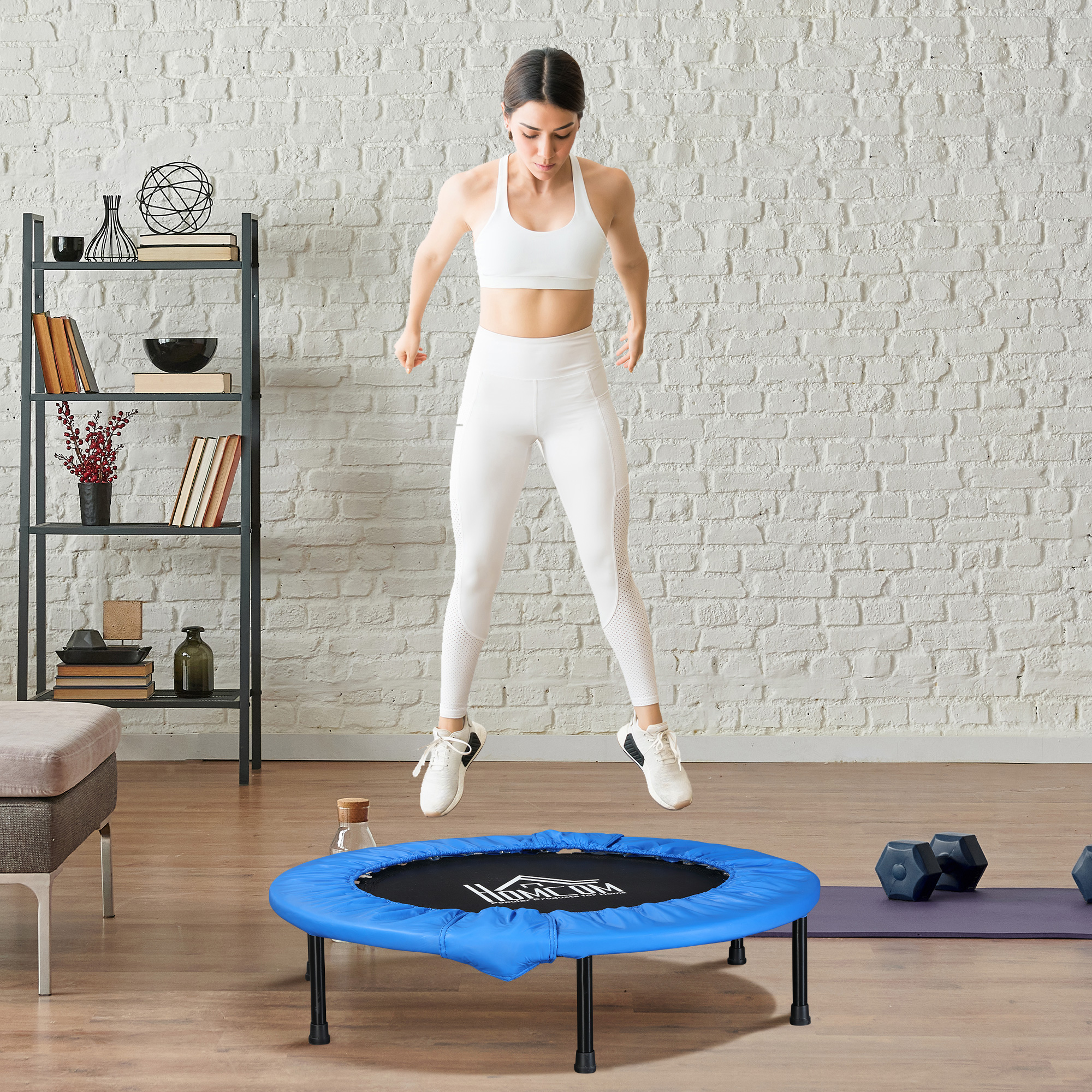 36 Inch Mini Fitness Trampoline, Home Gym Yoga Exercise Rebound Device, Indoor — image 4