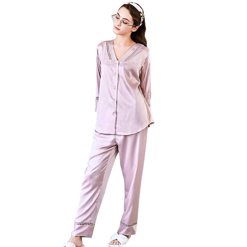 Title 2, Two-piece summer long-sleeved pajamas