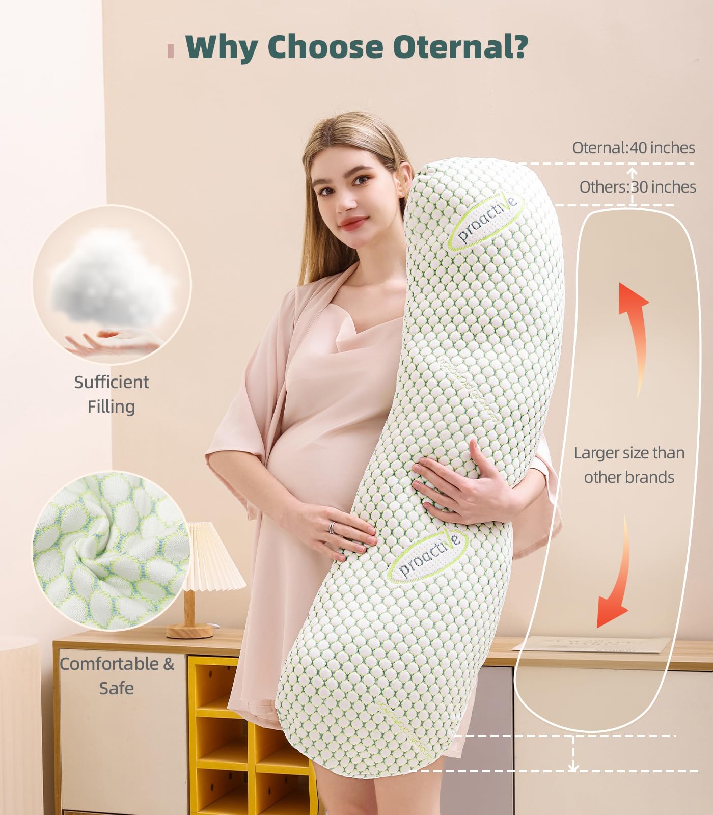 The Pillow For Pregnant Women Is Soft