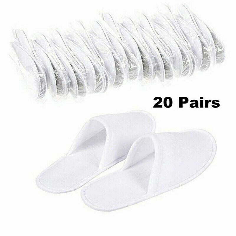 50 pairs spa hotel guest slippers toe towelling disposable