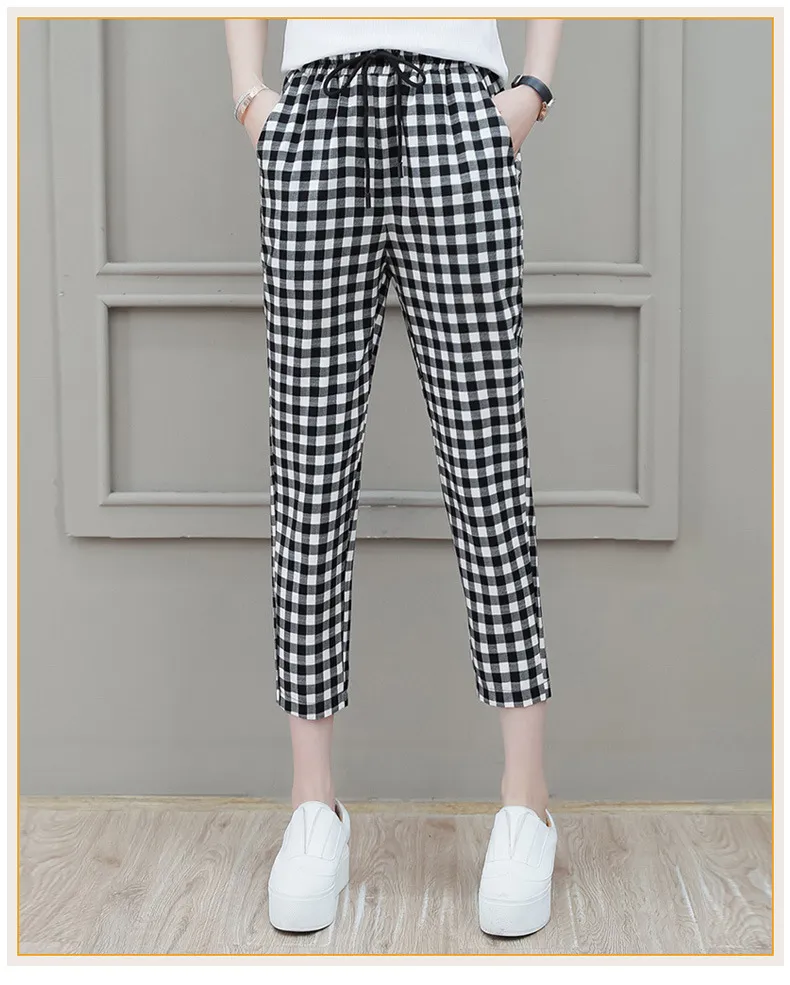 Women's Fashion Capris Chiffon Pants - Lattice