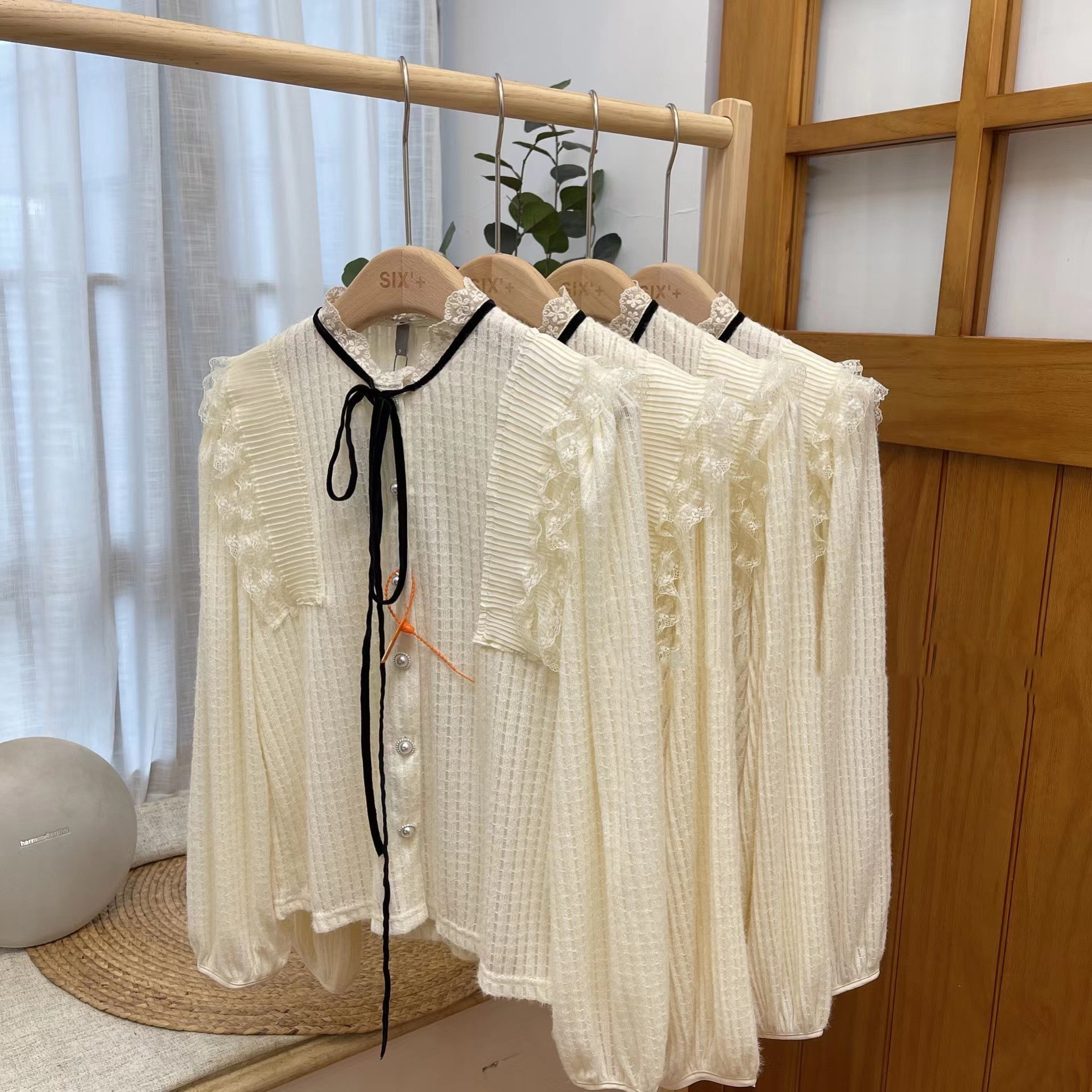 Flesh-finished Autumn Plaid Knitted Dress