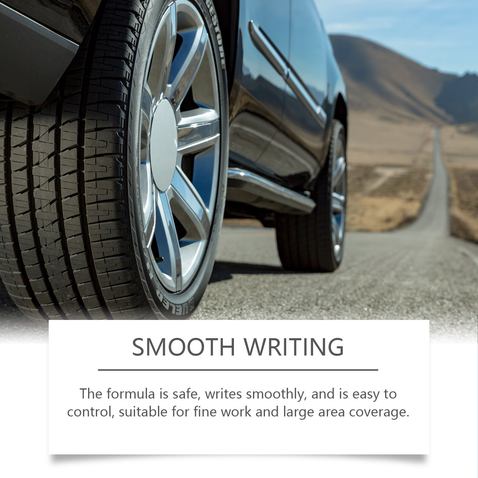 Rayhong White Car Tire Paint Markers, Multi-color Long-lasting Coloring, Personalized Creative DIY Oil-based Markers. 3