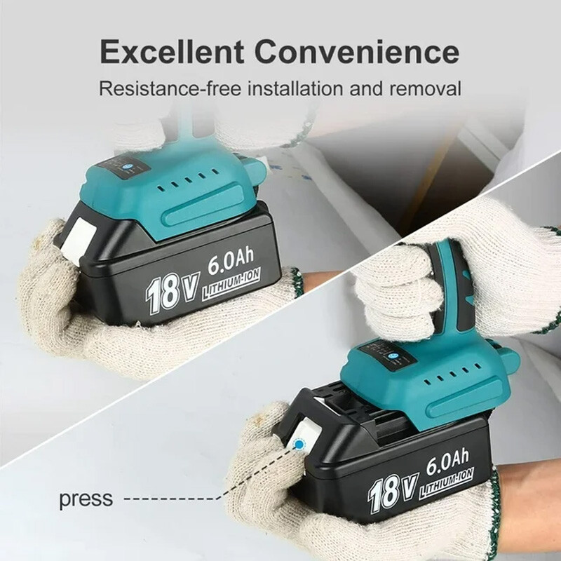 2 Pack For  18V Battery 5.0Ah Li-Ion BL1830 BL1850 BL1860 BL1840 LXT LED